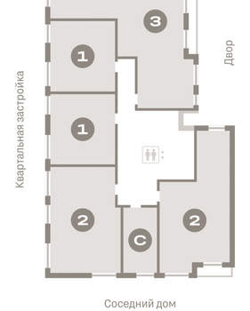 Студия квартира, вторичка, 21м2, 6/8 этаж
