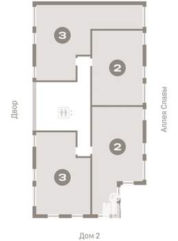 3-к квартира, вторичка, 88м2, 5/9 этаж