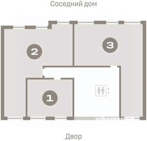 3-к квартира, вторичка, 84м2, 6/9 этаж