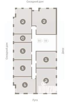 2-к квартира, вторичка, 75м2, 10/17 этаж