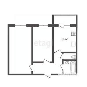 2-к квартира, вторичка, 44м2, 2/10 этаж