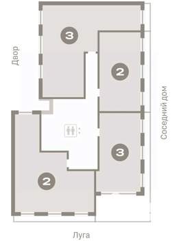 2-к квартира, вторичка, 56м2, 7/7 этаж