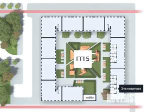 2-к квартира, сданный дом, 53м2, 6/16 этаж