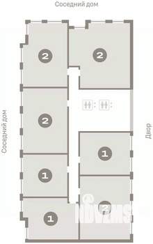 2-к квартира, вторичка, 73м2, 2/17 этаж