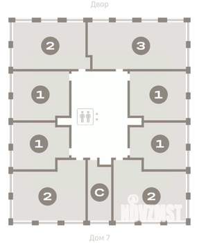 2-к квартира, вторичка, 71м2, 15/17 этаж