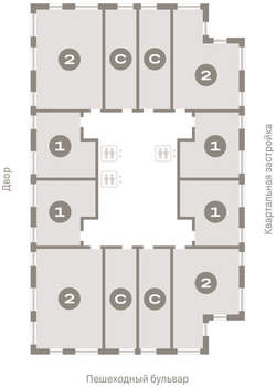 1-к квартира, вторичка, 34м2, 7/25 этаж