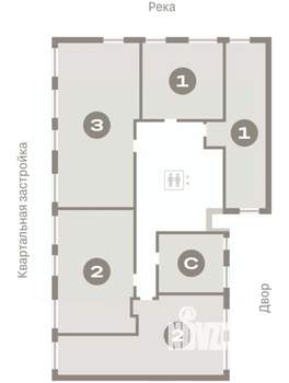 3-к квартира, вторичка, 84м2, 6/8 этаж