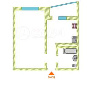 1-к квартира, вторичка, 41м2, 13/16 этаж
