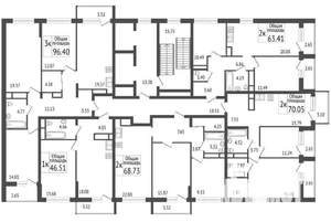 3-к квартира, сданный дом, 93м2, 6/9 этаж