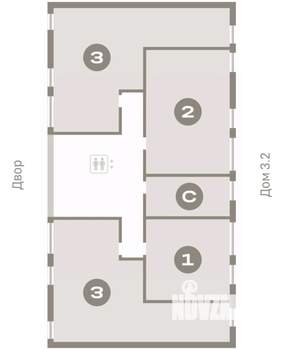 2-к квартира, вторичка, 70м2, 4/8 этаж