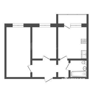 2-к квартира, вторичка, 46м2, 8/8 этаж