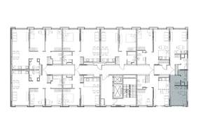 1-к квартира, строящийся дом, 19м2, 23/23 этаж
