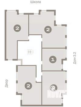 2-к квартира, вторичка, 70м2, 9/9 этаж