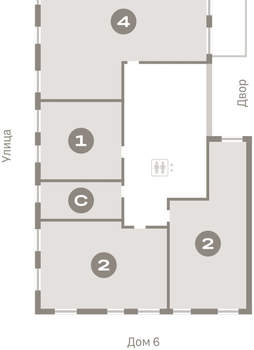 3-к квартира, вторичка, 135м2, 2/16 этаж