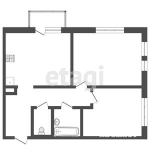 2-к квартира, вторичка, 61м2, 19/24 этаж