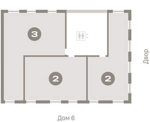 2-к квартира, вторичка, 68м2, 5/16 этаж