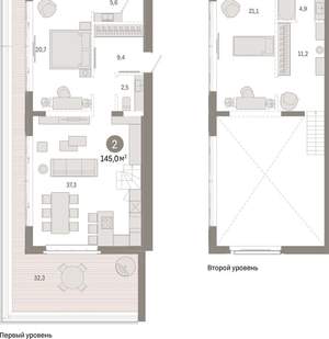 2-к квартира, вторичка, 145м2, 11/11 этаж