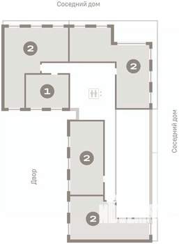 2-к квартира, вторичка, 62м2, 9/17 этаж