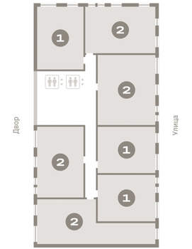 2-к квартира, вторичка, 61м2, 9/17 этаж