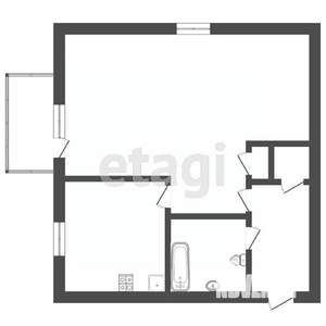 1-к квартира, вторичка, 32м2, 3/5 этаж