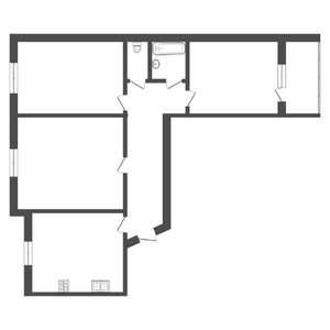 3-к квартира, вторичка, 61м2, 5/9 этаж
