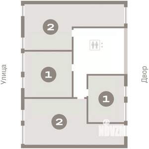 2-к квартира, вторичка, 73м2, 4/7 этаж