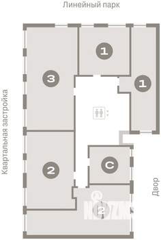 3-к квартира, вторичка, 84м2, 3/8 этаж