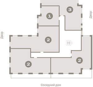 2-к квартира, вторичка, 106м2, 7/11 этаж