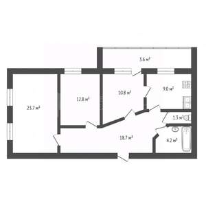 3-к квартира, вторичка, 82м2, 6/10 этаж