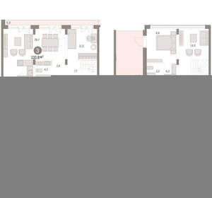 3-к квартира, вторичка, 133м2, 8/16 этаж