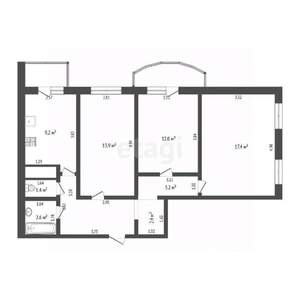 3-к квартира, вторичка, 70м2, 11/16 этаж