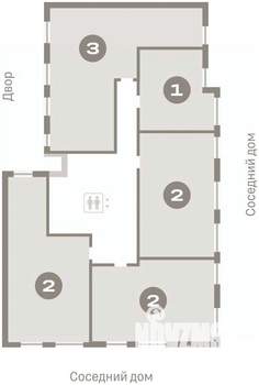 3-к квартира, вторичка, 91м2, 3/7 этаж