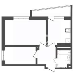 2-к квартира, вторичка, 43м2, 10/16 этаж