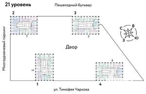 3-к квартира, вторичка, 56м2, 21/31 этаж