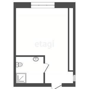 Студия квартира, вторичка, 21м2, 1/5 этаж