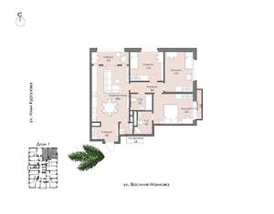 4-к квартира, вторичка, 90м2, 5/24 этаж