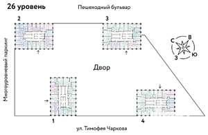 Студия квартира, вторичка, 22м2, 26/31 этаж
