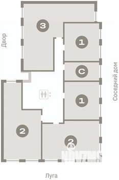 2-к квартира, вторичка, 63м2, 5/7 этаж