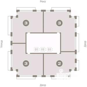 3-к квартира, вторичка, 154м2, 25/25 этаж