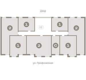 2-к квартира, вторичка, 71м2, 5/10 этаж