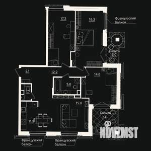 3-к квартира, вторичка, 110м2, 2/7 этаж