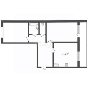 2-к квартира, вторичка, 67м2, 2/14 этаж