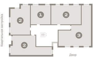 2-к квартира, вторичка, 67м2, 4/10 этаж