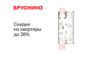 2-к квартира, вторичка, 96м2, 1/17 этаж