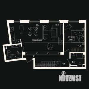 3-к квартира, вторичка, 105м2, 6/7 этаж