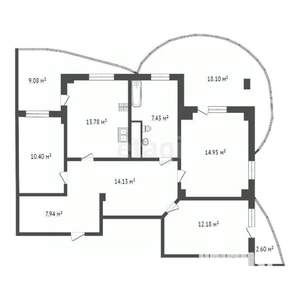 3-к квартира, вторичка, 109м2, 20/22 этаж