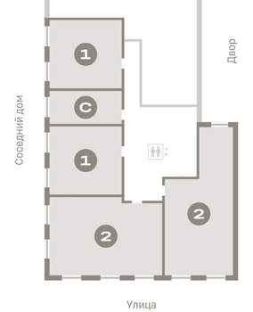 1-к квартира, вторичка, 47м2, 3/11 этаж