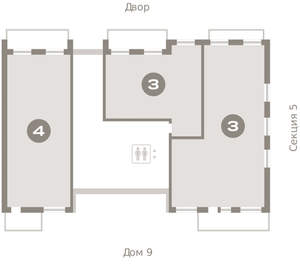 4-к квартира, вторичка, 212м2, 1/8 этаж