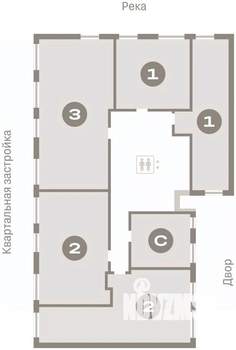 3-к квартира, вторичка, 84м2, 4/8 этаж
