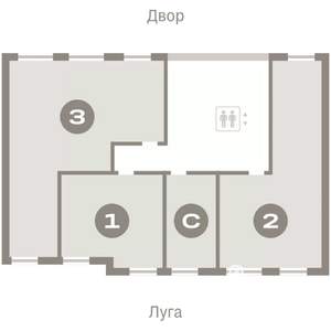 2-к квартира, вторичка, 63м2, 4/7 этаж